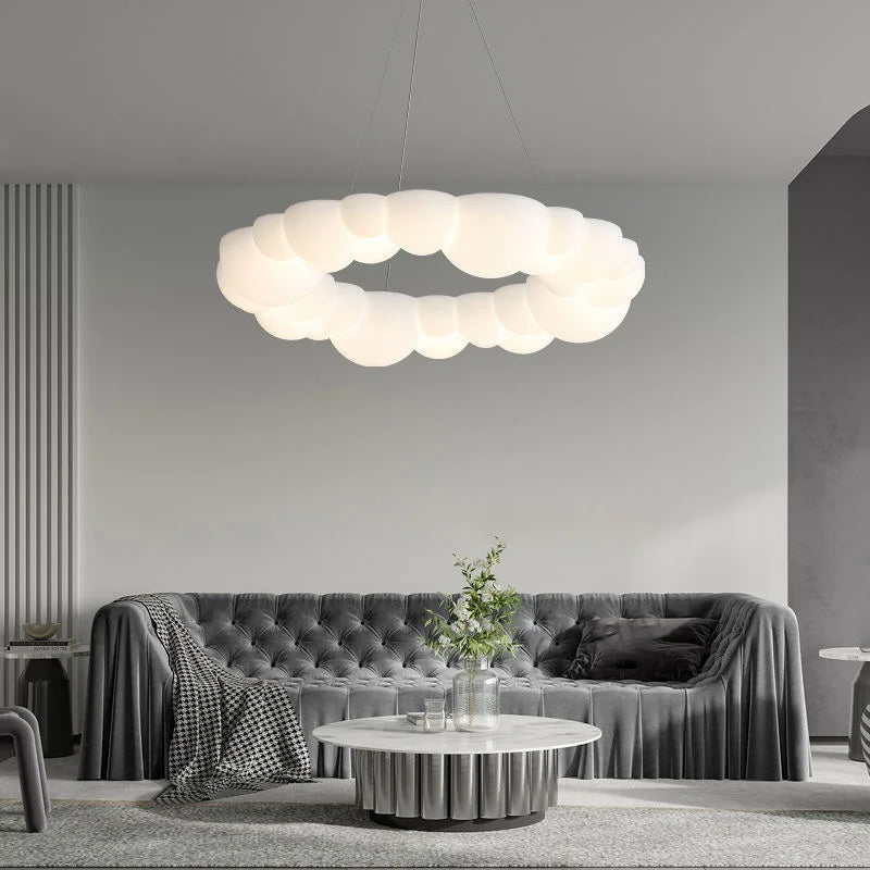 Nordic Creative Cloud Shades Pendant Lights Modern Ceiling Chandelier Living Room Bedroom Children's Room Decor LED Ceiling Lamp